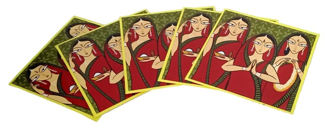 Paper Envelopes 3 Devotees: Pack Of 5 For Letters Notes Wishes Cards (12440B)