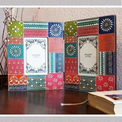Painted and embossed photo frame "Dual"