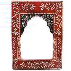 Wooden cone art window photo frame