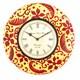 Painted wooden clock"Flowers" clock03