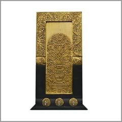 Brass and wood keys hanger "flower vase" wcm480b1a