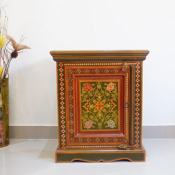 Floral Painted Cabinet