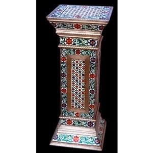 Meenakari And Teak Wood Pillar " Pillar Of Beauty"