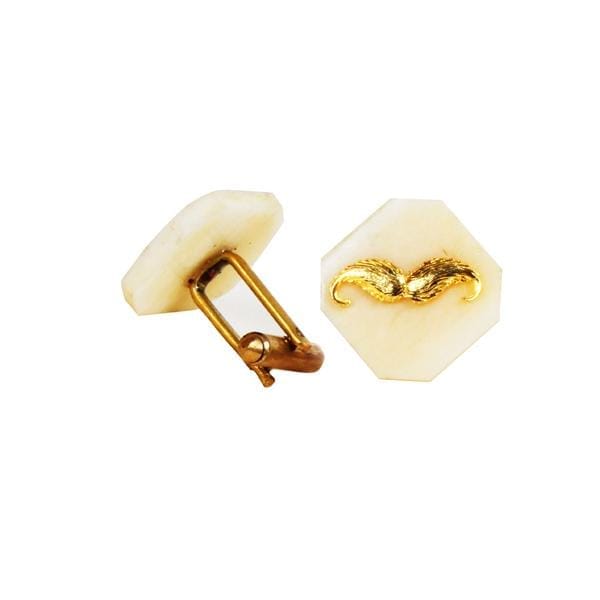 Alloy Cufflink Set,White (cf01)