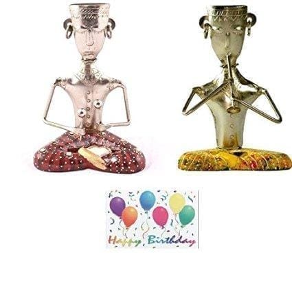 birthday gift hamper "It takes 2 to tango": Set of 2 musicians,birthday card, gift wrapping in Red
