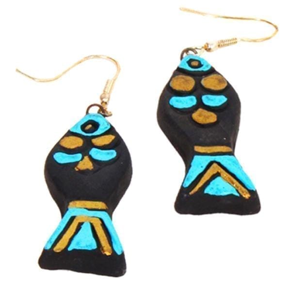 Terracotta Ceramic Dangle Earring (fer003)