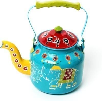 Handpainted Decorative Kettle (Blue) pdkt02