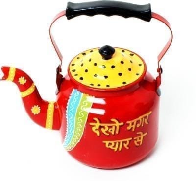 Handpainted Decorative Kettle (Red)  pdkt01