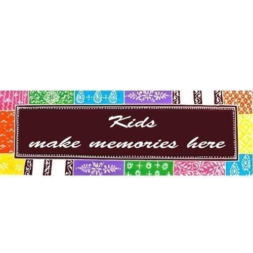 Painted Wooden wall art "Kids Make Memories Here"