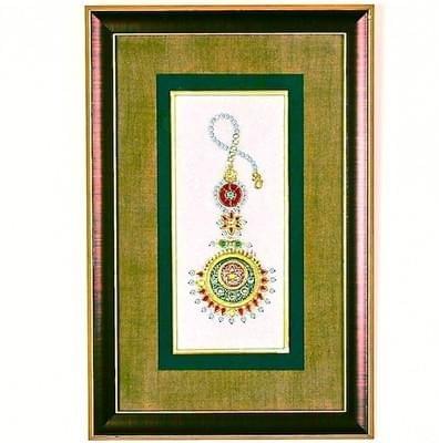 Marble Painting Showpiece - 42 cm Paintingmarble01