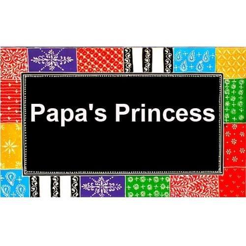 Painted Wooden wall art "Papa's Princess"