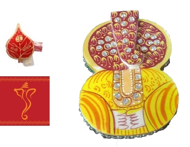 Diwali gift Hamper: Marble Chopra, roli Chawal, Greeting Card dh2b
