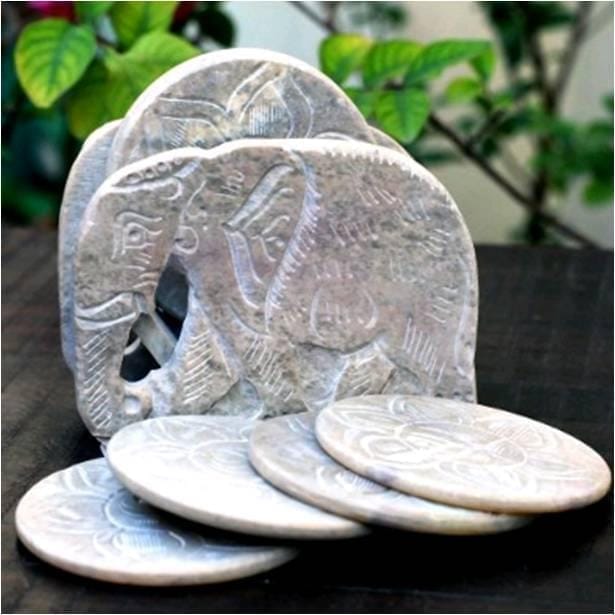 Soap Stone Coaster Set of 6 (