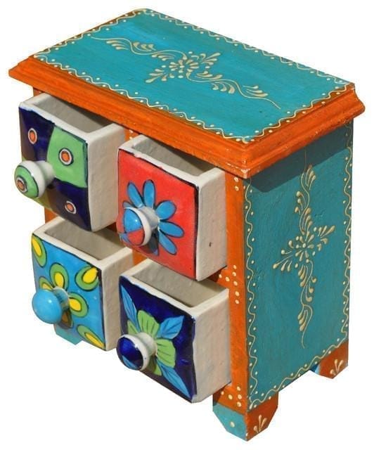 Colorful Ceramic Wooden Jewelery Vanity Drawers bp4bdrawer