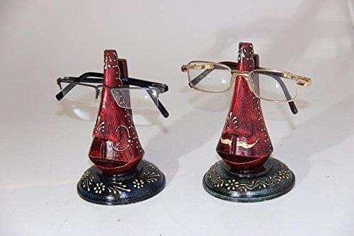 Pair of painted wooden spectacles holder (6 inches) spec03