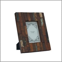 Reclaimed wood photo frame pf45