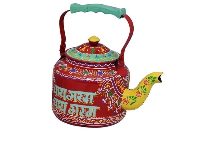 Handpainted Decorative Kettle (Red) pdkt09