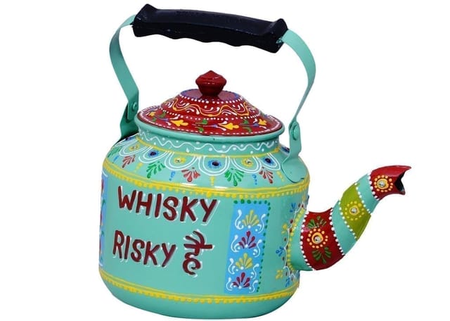 Handpainted Decorative Kettle (Green) pdkt07