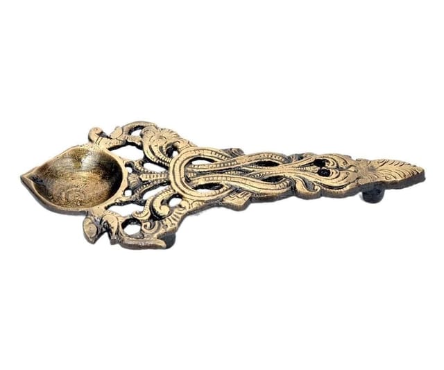 Brass Arti Diya Holder (10027)