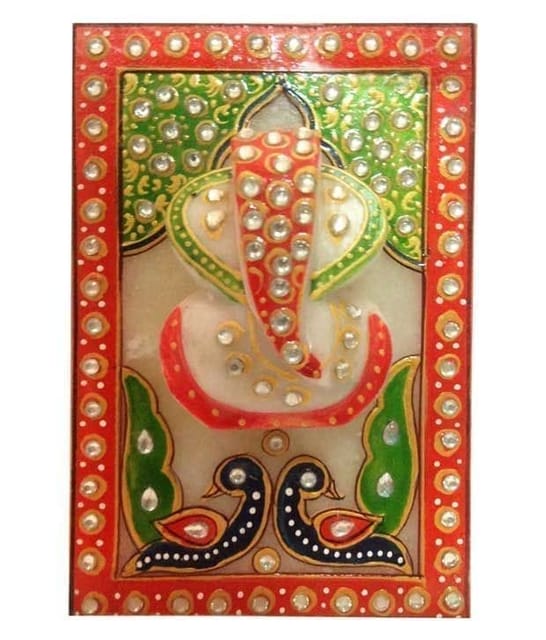 Marble Wall Hanging with Ganpati (10170)