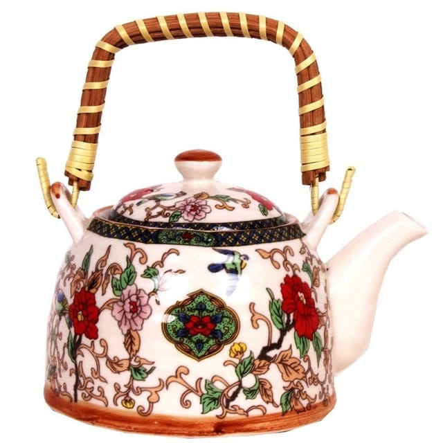 Beautifully painted Ceramic Kettle (10145)