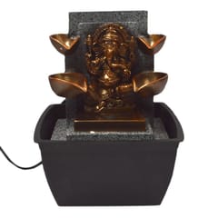 Ganpati Water fountain with multi colored LED Light for home d?cor, Compact, Light weight, portable for table tops (10287)