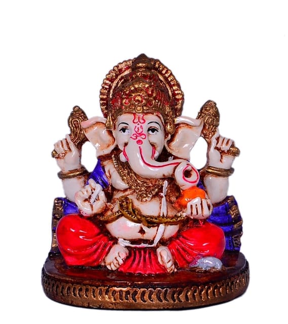 Resin Idol Blessing Ganesha (Ganapathi or Vinayak) (10426)