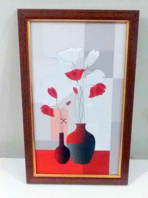 Flower Painting 'Spring Romance' From Fascinating Flora Collection: High Quality HD Print In Classy Textured Frames (10547)