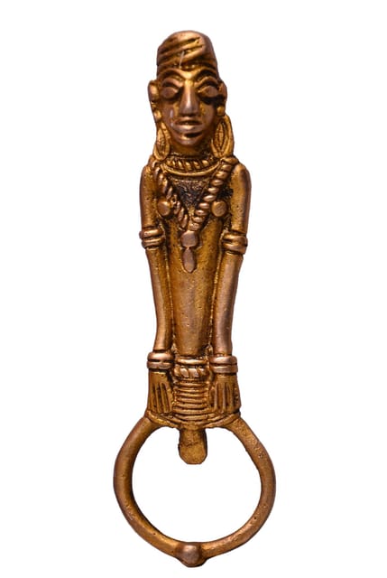 Bottle Opener Sculpted from Brass in Tribal design (10518)