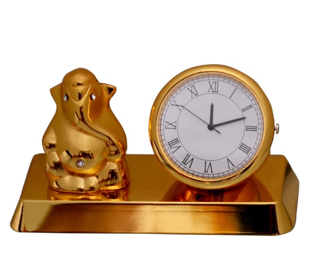 Table Clock with Ganesha Idol (10691)