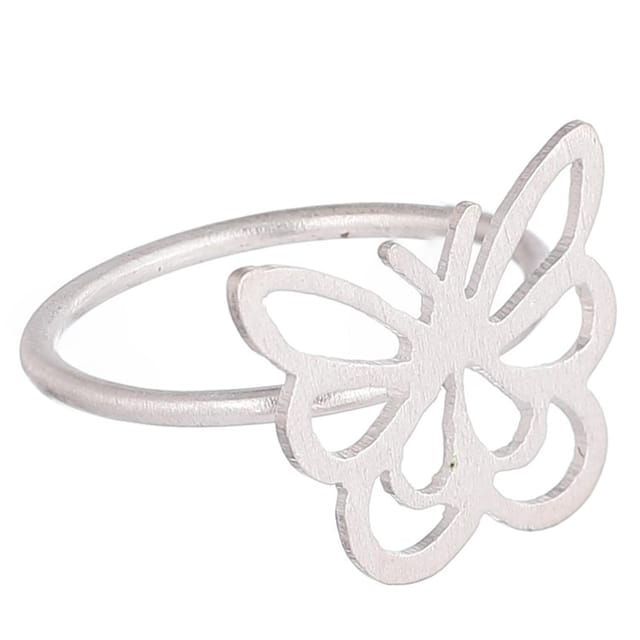Ring "Indian Butterfly": Sterling Silver Ring Made by Master Artisans (30040)