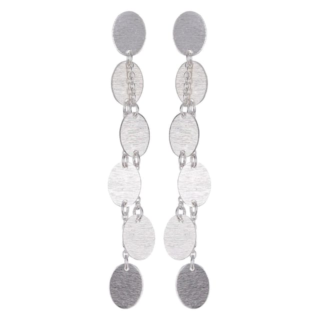 Earrings "Blooming Branch": Sterling Silver Ear Rings Handcrafted By Master Craftsmen (30035)