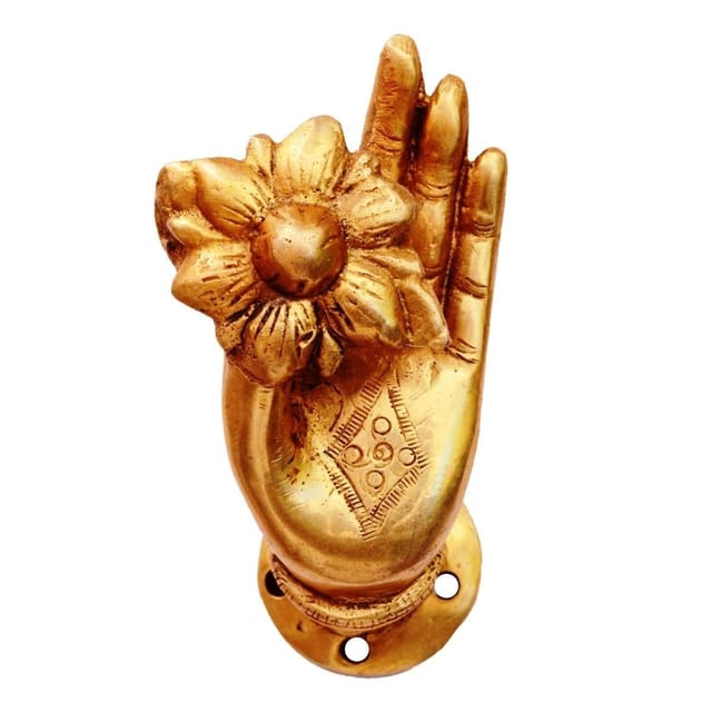 Brass Door/Window/Cupboard Handle: Buddha's Blessing (11130)
