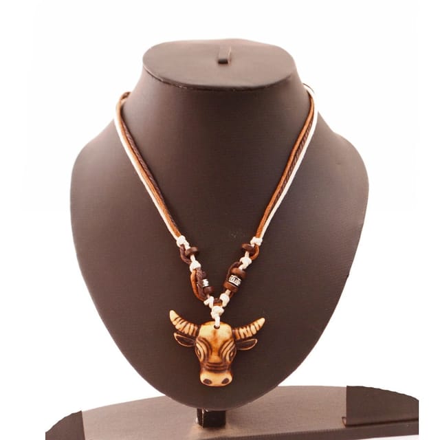 Necklace Chain 'The Guardian': Unique Pendant With Adjustable Cotton Cord | Cool, Funky Fashion Accessory  (30129)