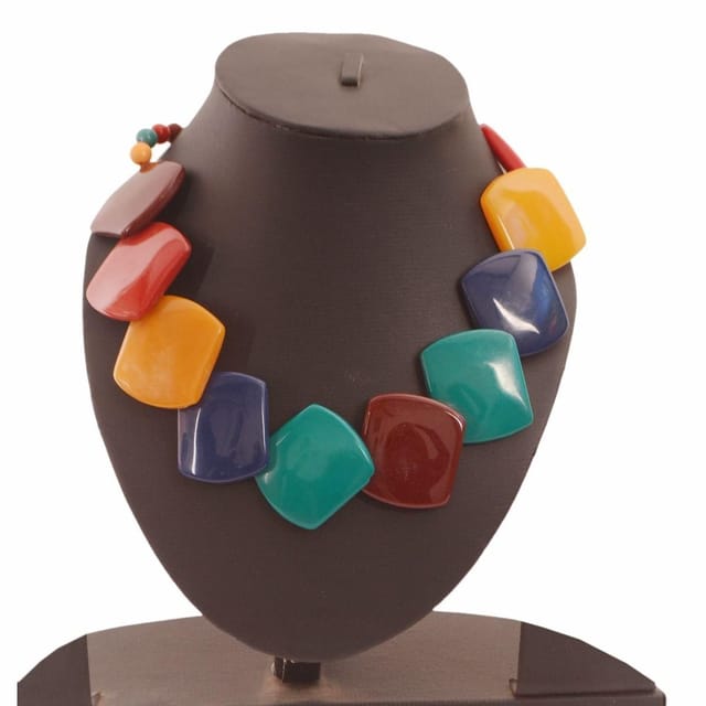 Funky Necklace 'Carnival' With Colorful Beads For Women (30128)