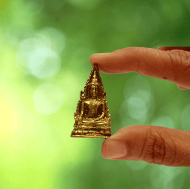 Rare Miniature Statue Lord Buddha in Bhumi-sparsha Mudra, Unique Collectible Gift (11399)