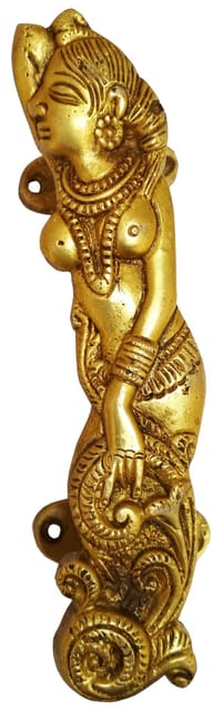 Brass Door/Window/Cupboard Handle: 'Mermaid' (11602)