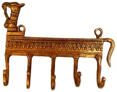 Brass Wall Hook 'Regal Camel': Vintage Design Coat Clothes Hanger (11734)