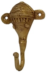 Brass Wall Hook Hanger 'Ganesha': Vintage Design Wall Decor (11841)