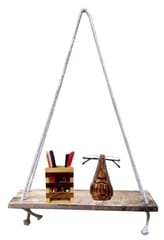 Wooden Wall Shelf Hanging Rack: Vintage Wall Decor (11878)