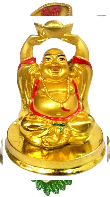 Resin Statue Laughing Buddha, Harbinger of Wisdom & Wealth (11867)