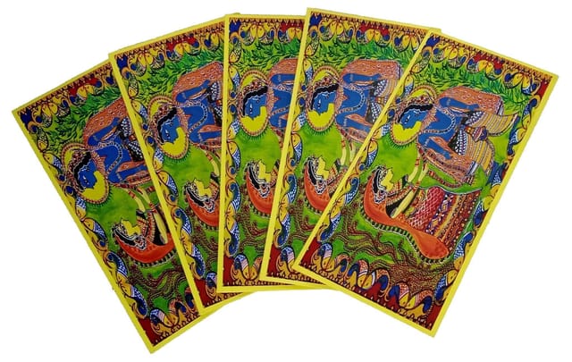 Paper Envelopes Radha Krishna: Pack of 5 For Letters Notes Wishes Cards (12439)