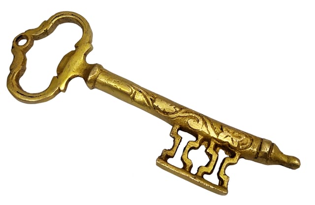 Key Shaped Brass Bottle Opener, Vintage Bottle Opener, Collectible Bottle Opener, Vintage Barware, Beer Bottle Opener (10233)