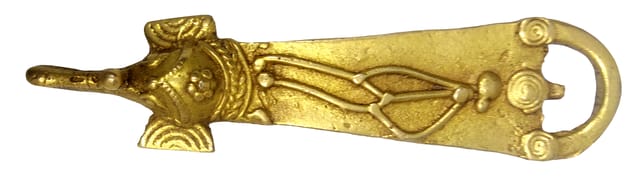 Brass Bottle Opener 'Wild Elephant': Vintage Collectible Barware Or Wall Hanging (10517)
