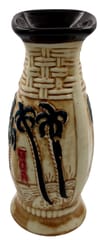 Ceramic Vase For Fresh Or Dry Flowers Stems Plants: Decorative Accent For Living Room, Bed Side Or Dining Table (12764A)