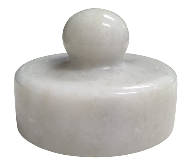 Marble Stone Spice Herb Crusher Pestle: Ayurvedic Kitchen Accessory (12469D)