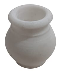 Marble Kamandal Lota Pot: Small Water Vessel Kalash For Puja Rituals, Routine Use Or For Decoration (15745B)