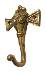 Brass Wall Hook Hanger 'Ganesha': Vintage Design Wall Decor (11841)
