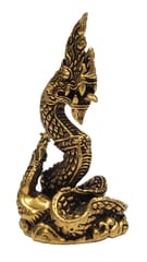 Rare Miniature Brass Figurine Chinese Dragon Long: Collectible Statue With Detailed Very Fine Workmanship (12699R)