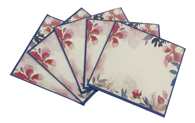 Designer Paper Envelopes 'Spring Garden': Pack Of 5 For Letters Notes Greeting Cards Or Shagun Money Gift, 4*4 inches (12440E)